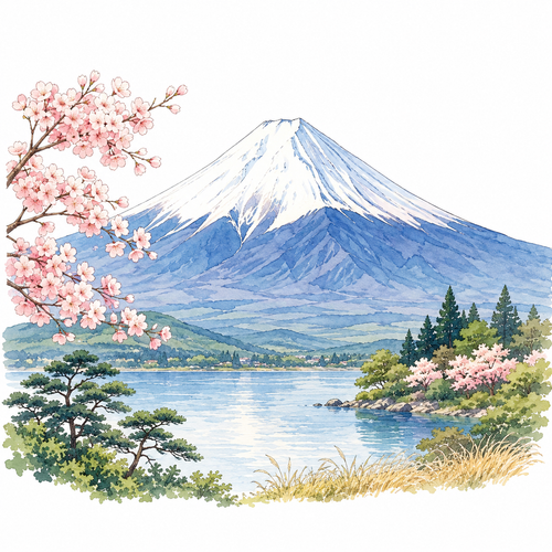 60. 富士山（ふじさん）— Gunung Fuji.png