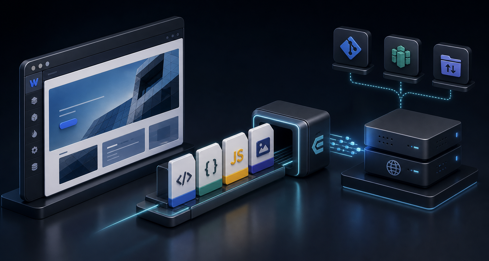 Webflow export decision matrix illustration