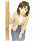 42. 失礼します — permisi