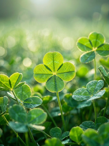 Four leaf clover warm sunlight 202607071641.jpg