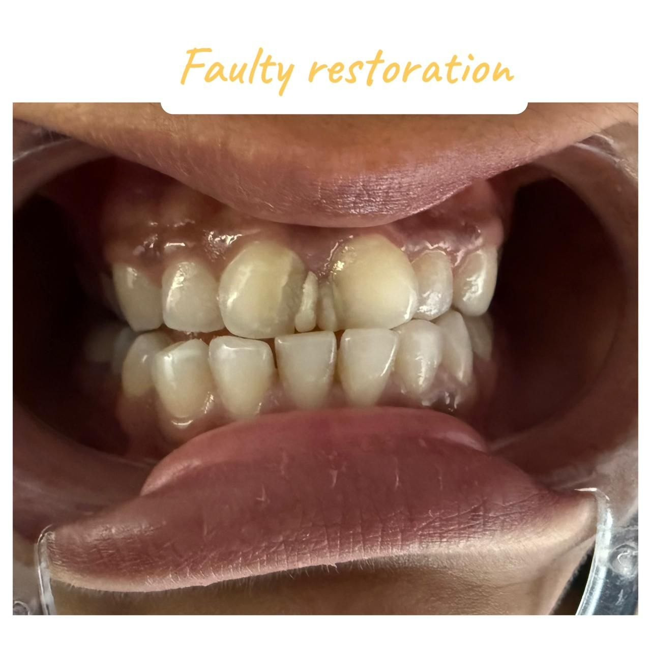 Before missing tooth