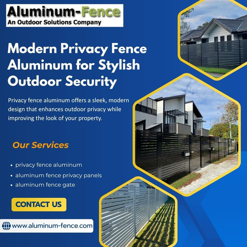 Modern Privacy Fence Aluminum for Stylish Outdoor Security.jpg