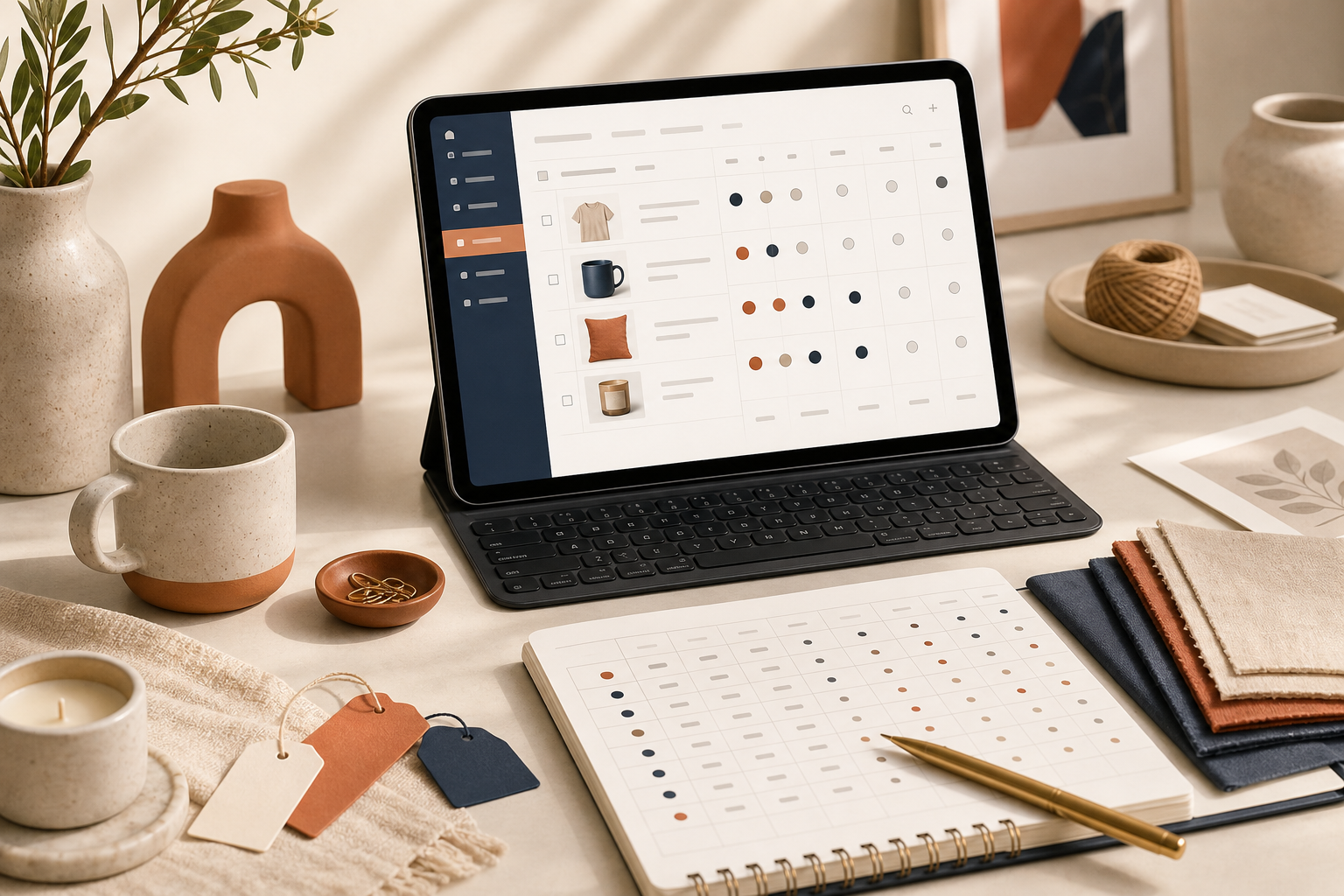 Etsy variation matrix and editing workspace