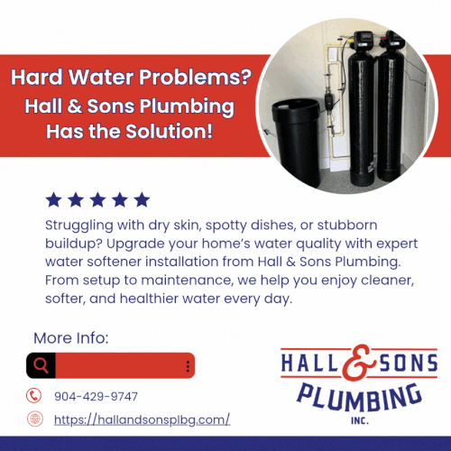 Hall & Sons Plumbing Water Softener installation for Cleaner Living (May 26).gif