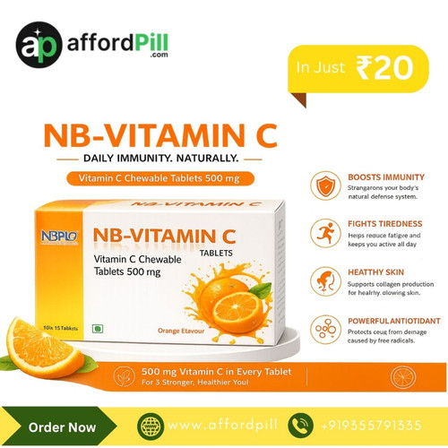 Daily health habits are becoming more important as people focus on wellness and balanced living. Many individuals search for easy ways to support their nutritional needs while managing busy routines. Nb Vitamin C Tab has gained attention among users looking for simple daily nutritional support.

Nb Vitamin C Tab contains Vitamin C, an important nutrient widely known for its role in supporting everyday health needs. Nutritional support products are often chosen by people who may not always get enough nutrients through food alone.

Modern lifestyles can make healthy routines challenging. Long work hours, busy schedules, and changing eating patterns may affect overall nutrition. This is why many people include products like Nb Vitamin C Tab as part of their daily routine.

However, supplements work best when combined with healthy habits. Eating nutritious foods, staying active, drinking enough water, and getting proper rest remain important for overall wellness.

Nb Vitamin C Tab may become part of a balanced lifestyle plan for individuals seeking nutritional support. Choosing healthy habits and understanding personal health goals can help support long-term wellness and everyday well-being.




Order Now:-https://www.affordpill.com/products/nb-vitamin-c-tab
E-mail :-info@affordpill.com
Address :-  D-67, Sector-6, Noida, Uttar Pradesh - 201301
Content No:- +91 9355791335, 9818310317