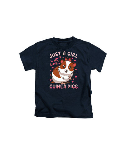 c966 pink text just a girl who loves guinea pigs+Navy.jpg