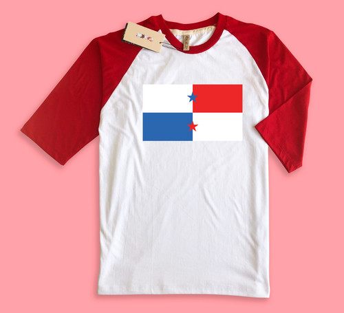 Raglan T Shirt 03 Red White.jpg