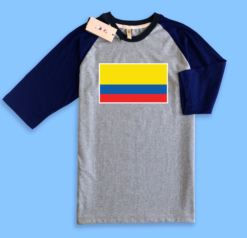Raglan T Shirt 01 Navy Grey.jpg