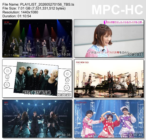 [TV-Variety] PLAYLIST – 2026.05.26