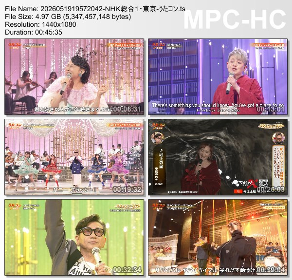 [TV-Variety] うたコン – 2026.5.19