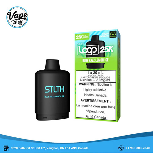 STLTH Pods Richmond Hill | Blue Razz Lemon Ice STLTH Loop 25K for Smooth Vaping.jpg