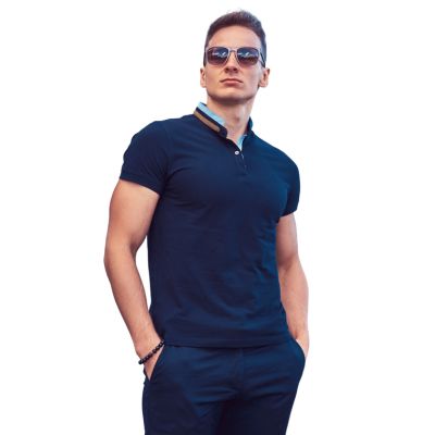 Navy Blue Polo Shirt - $3.jpg