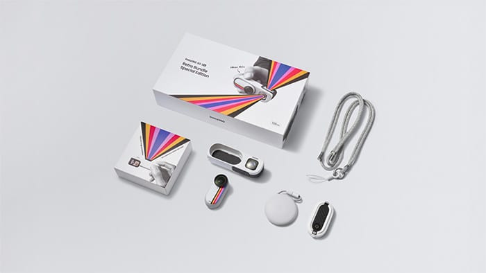 Insta360 GO 3S Retro Bundle màu đỏ với thiết kế hoài cổ