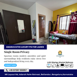 Enjoy peaceful and independent living at Amaravathi Luxury PG for Ladies
