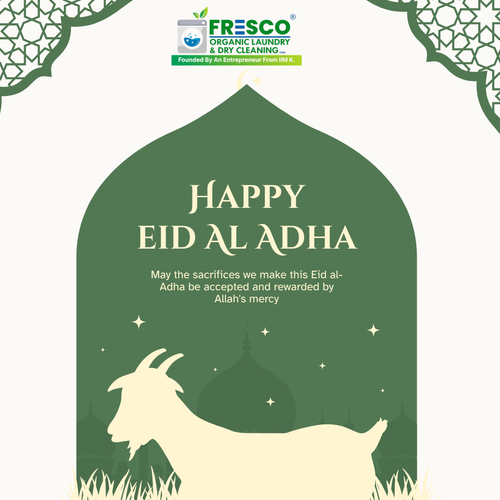 Warm Eid wishes from your trusted Dry cleaner in Hyderabad.