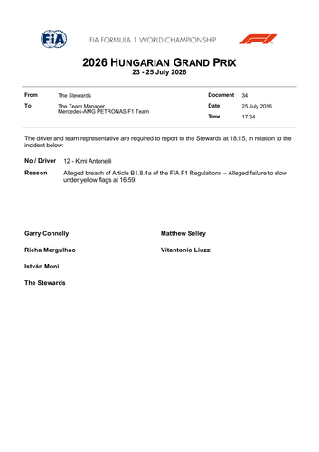 [Hungarian GP]Doc 34 Summons Car 12 Alleged yellow flag infringement page 1.png