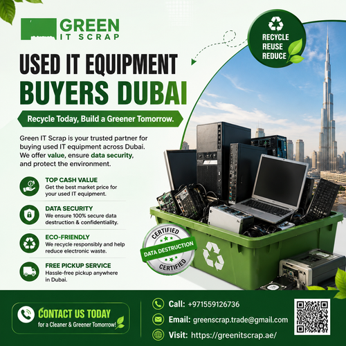 Used IT Equipment Buyers Dubai By Green IT Scrap.png