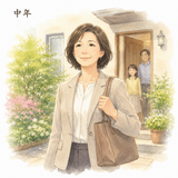 5. 中年（ちゅうねん）— orang setengah baya