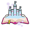 Pagebound Fairytale Castle Book Icon