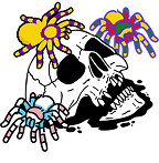 Pagebound Queer Horror Skull Icon