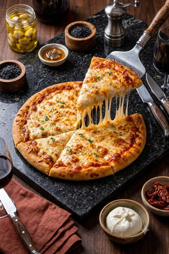 Die perfekte Käse Pizza Knusprig, heiß & unglaublich käsig!.jpg