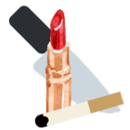 Pagebound Knife Lipstick Cigarette Icon