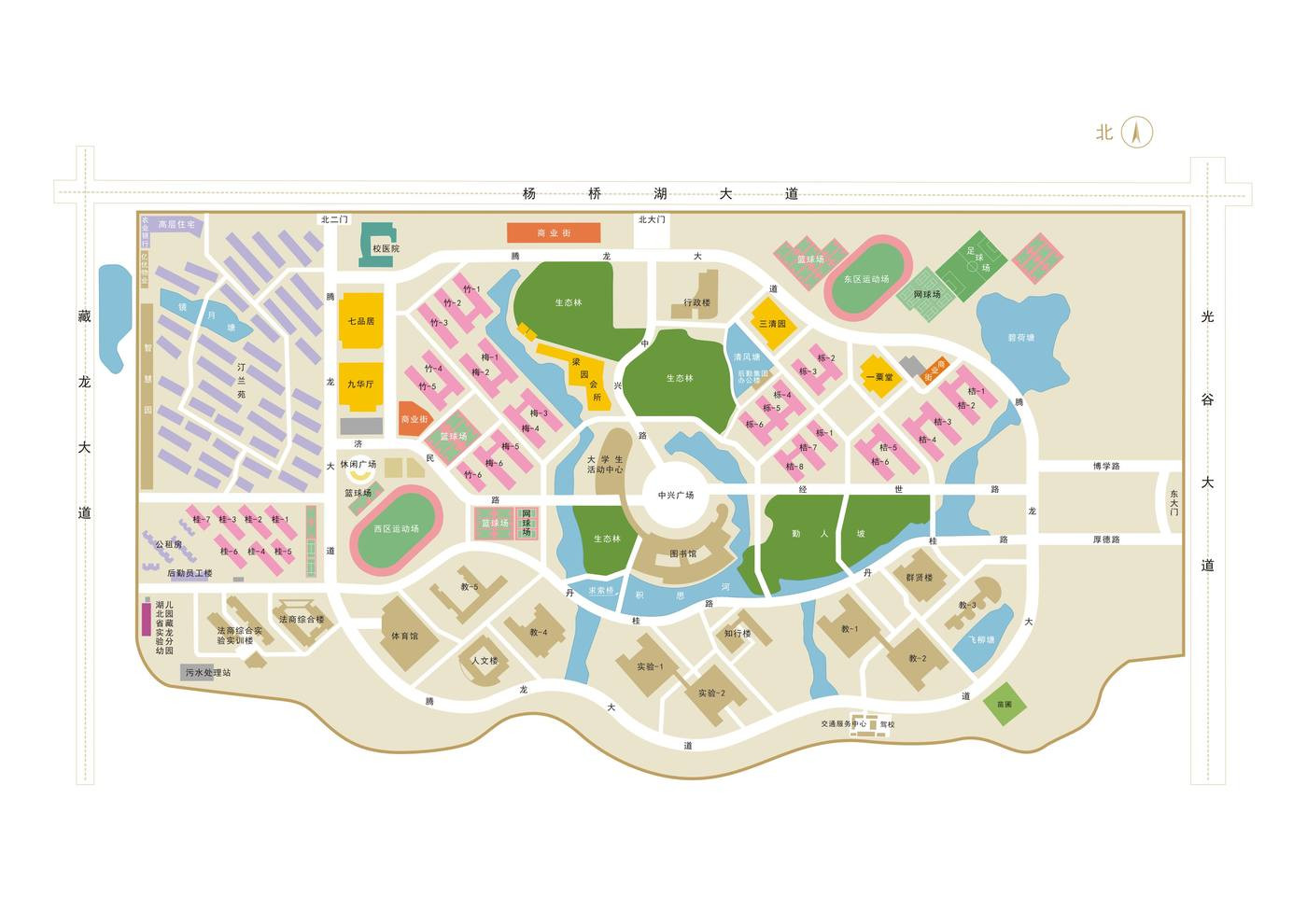 湖北经济学院校园地图