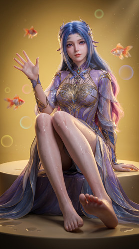 Woman in ornate dress waving 202607261334.jpg