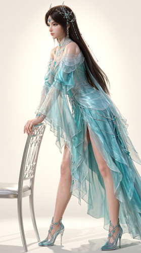 Woman in fantasy dress leaning 202607192232.jpg