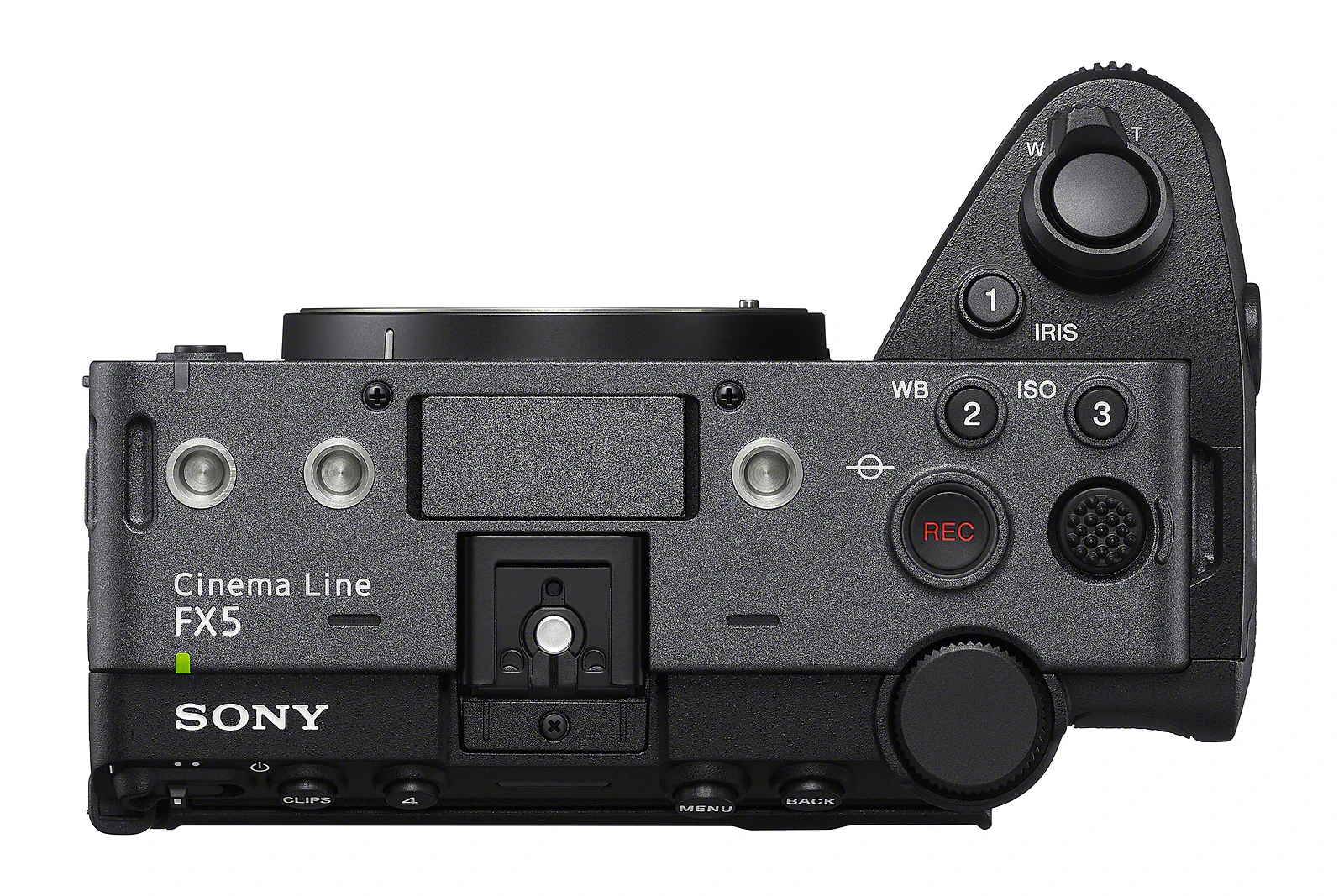 Sony FX 5 top view.