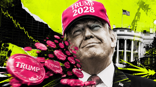 trump 2028 hat memecoin price decline.jpg