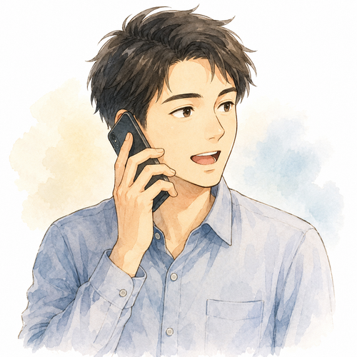 102. かけます［電話を〜］ — menelepon.png