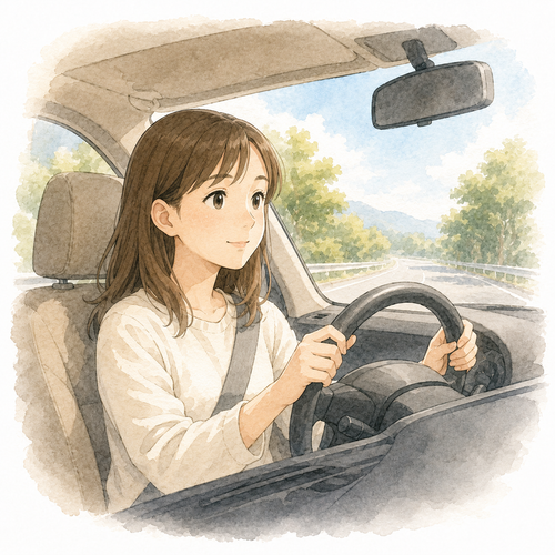 132. 運転します — menyetir, mengendarai.png