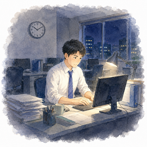 140. 残業します — lembur.png