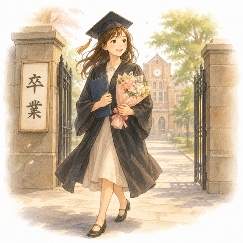 120. 出ます［大学を〜］ — tamat dari universitas.png