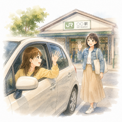 17. 送ります［人を〜］ — mengantar orang.png