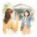 1. 会います［友だちに〜］ — bertemu dengan teman