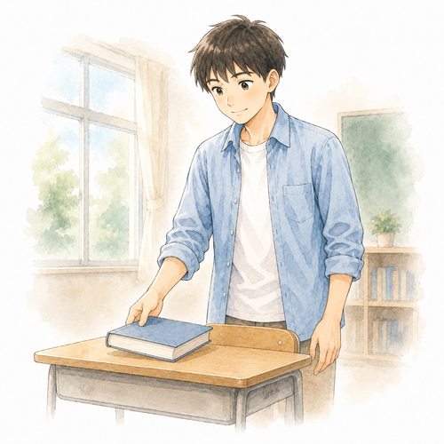 15. 置きます — meletakkan, menaruh.png