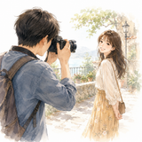 51. 撮ります［写真を〜］ — mengambil foto