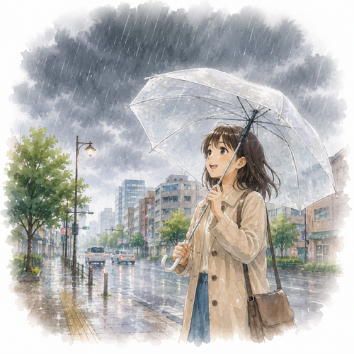 72. 降ります［雨が〜］ — hujan turun.png