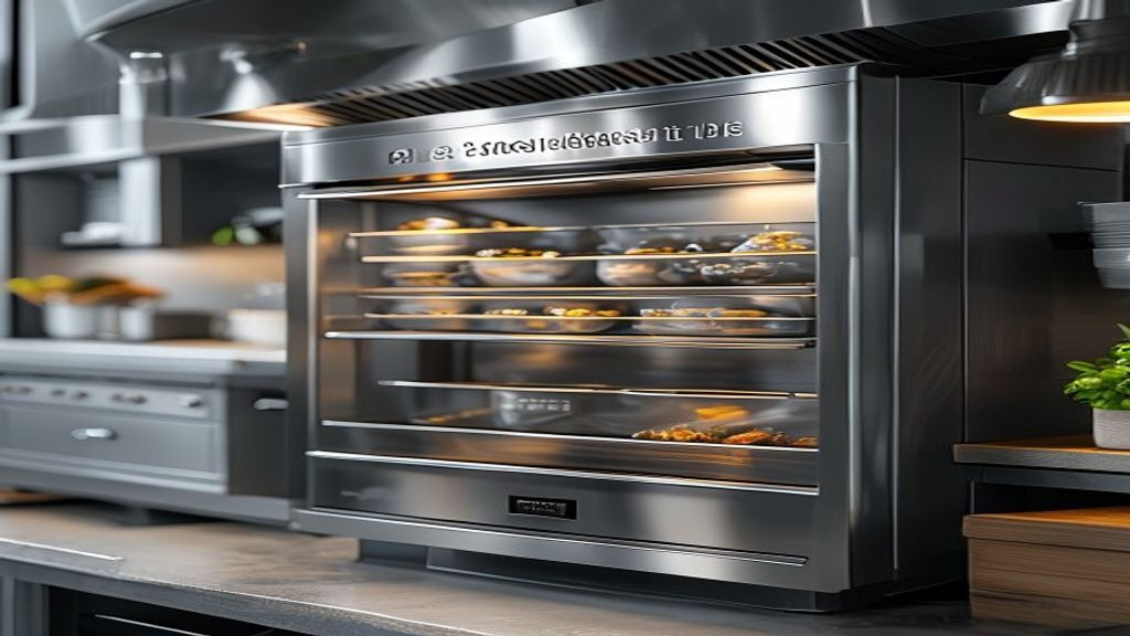 Close-up of open drawers inside a 36 chef base refrigerator holding hotel pans of prep ingredients