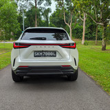 Lexus NX350h_Rear View Straight Road