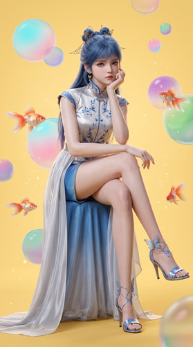 Woman in blue dress floating 202607251546 (1).jpg