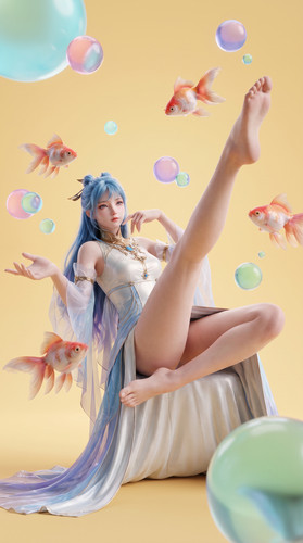 Woman with goldfish surreal poster 202607251608.jpg