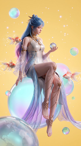 Woman floating with goldfish dec… 202607251608 (1).jpg