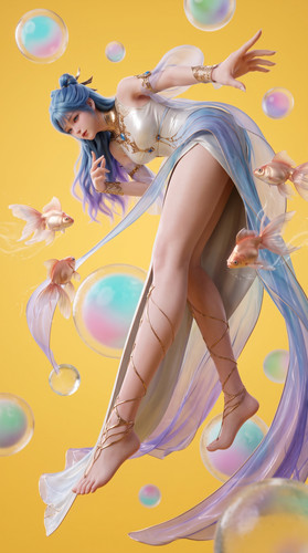 Woman floating with goldfish dec… 202607251608.jpg