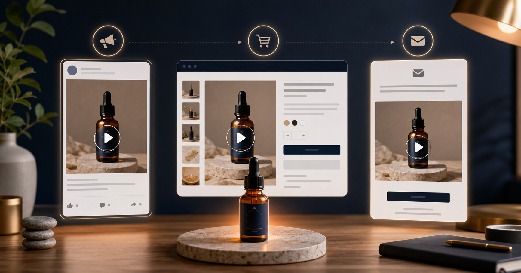 Product video used across ads product pages and email