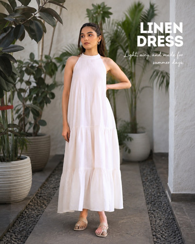 Pure Linen Dresses for Women - Zebein.jpg