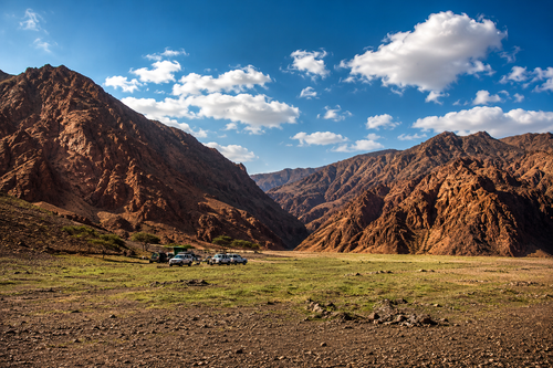 Rugged mountain pass on our 4x4 trail