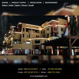 Iconic Residential Health Care City Façade Illumination